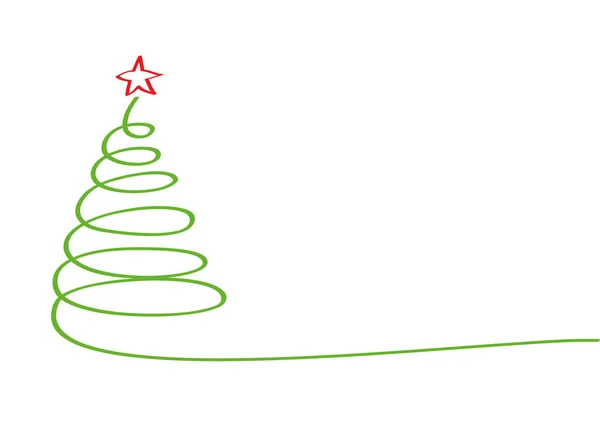 depositphotos 228884504 stock illustration christmas tree of green ribbon